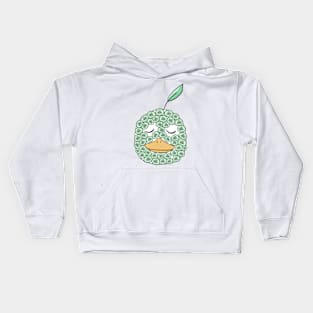 Cucumber mask Doo Doo duck Kids Hoodie